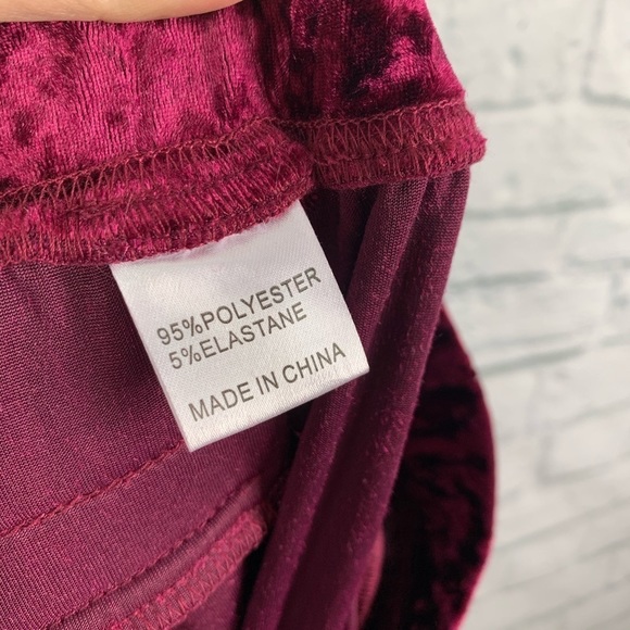 NWT LF Emma & Sam Crushed Velvet Sweatpants XS - Picture 12 of 14
